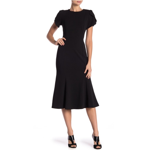 calvin klein trumpet dress